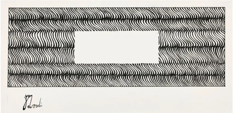 Charles Hossein Zenderoudi - Print (untitled, 1972)