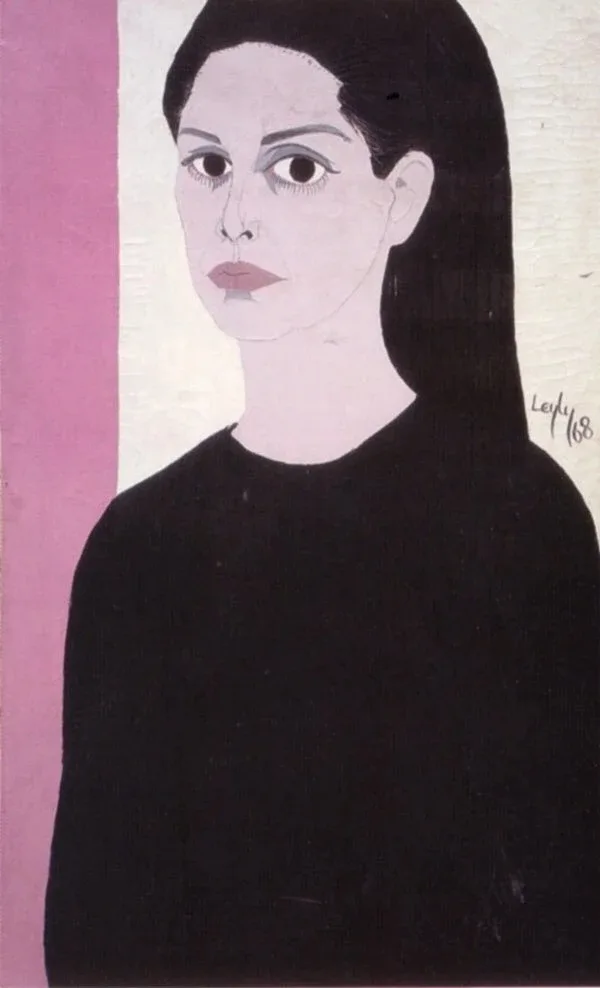 Leyly Matine Daftary - Painting (Self Portrait, 1968)