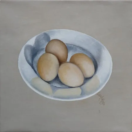 Leyly Matine Daftary - Painting (Eggs IV, 1996)