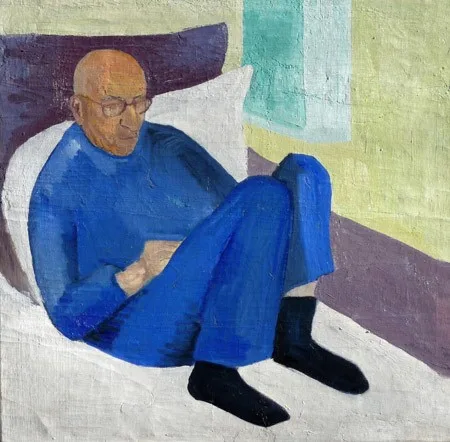 Leyly Matine Daftary - Painting (Portrait Of Mohammad Mosaddegh, 1957)