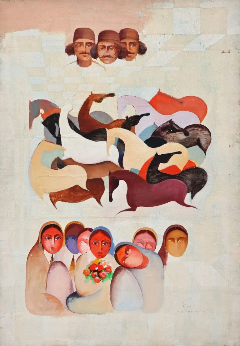 Mohammed Ali Taraghijah - Painting (untitled, 1990)