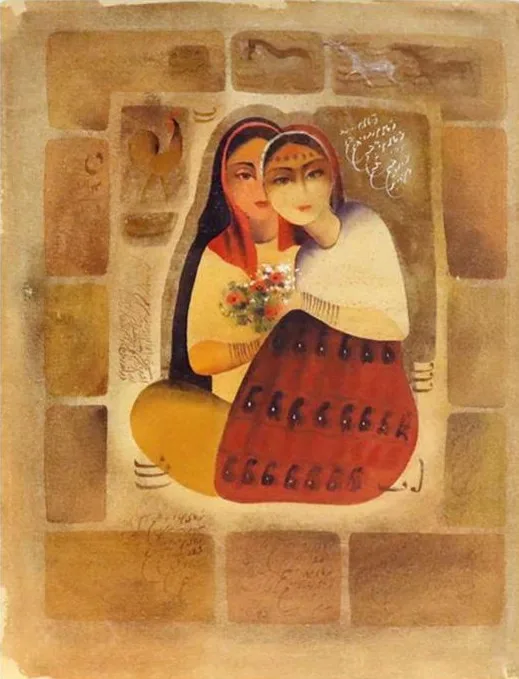 Mohammed Ali Taraghijah - Painting (untitled, 1989)