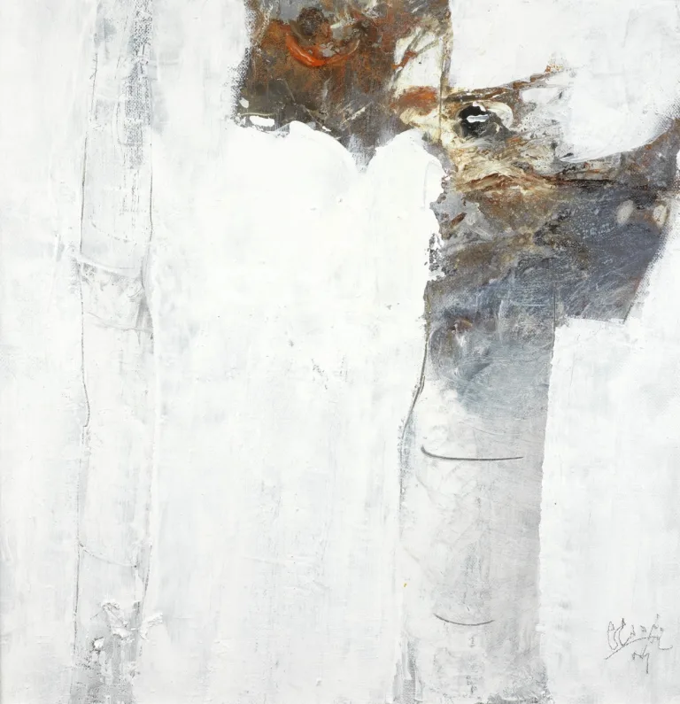 Farideh Lashai - Painting (White Branches, 2008)