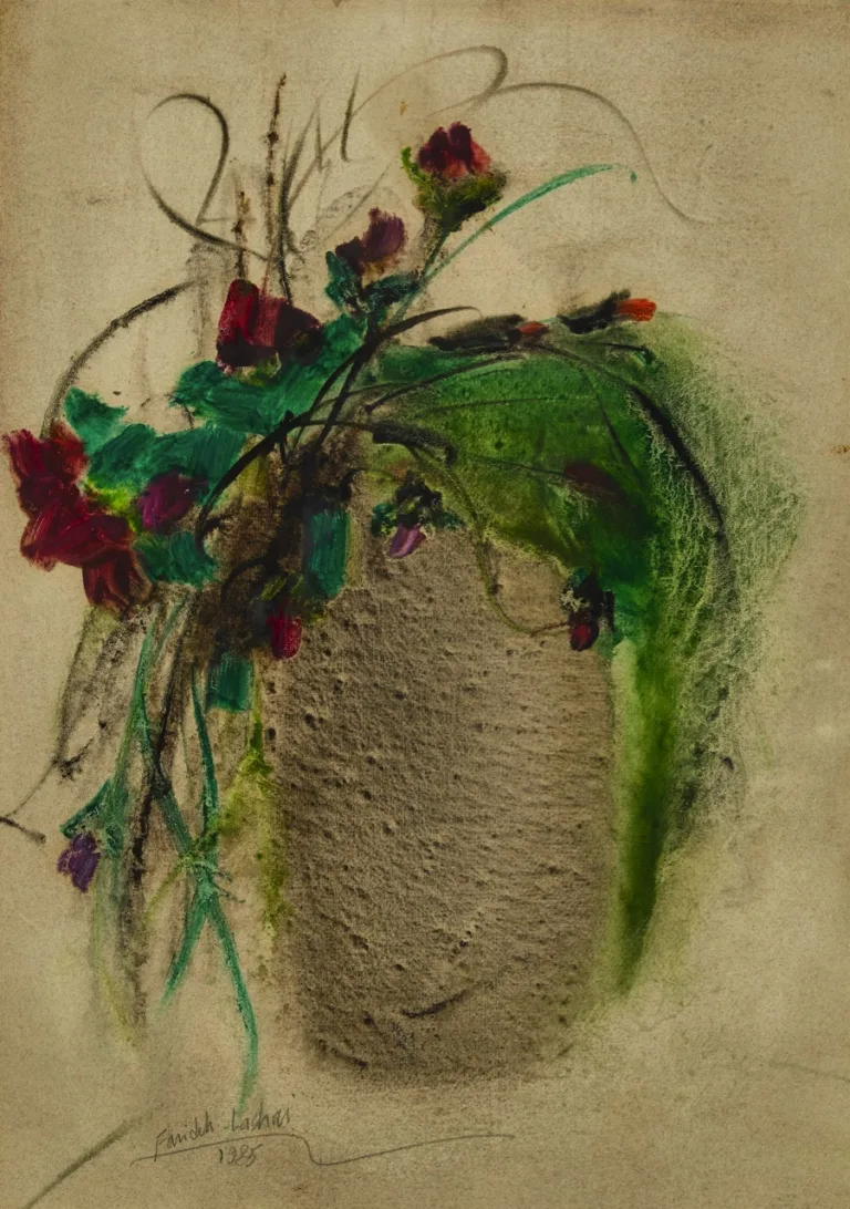 Farideh Lashai - Painting (Feldbouquet, 1985)