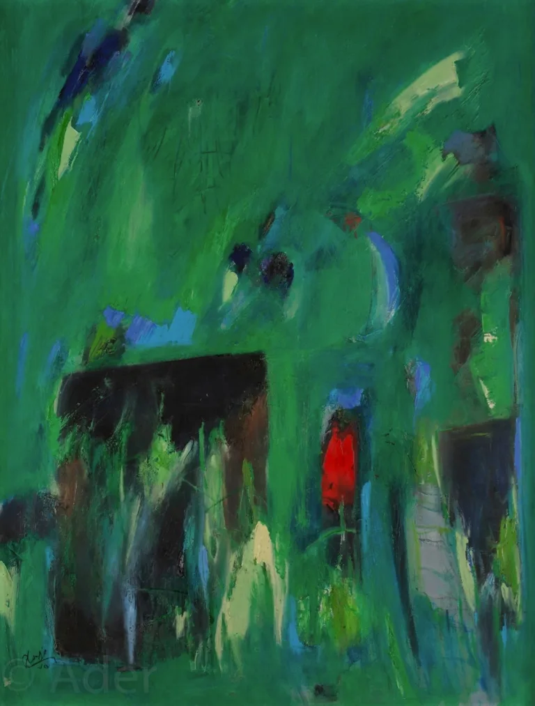 Farideh Lashai - Painting (Composition, 1996)