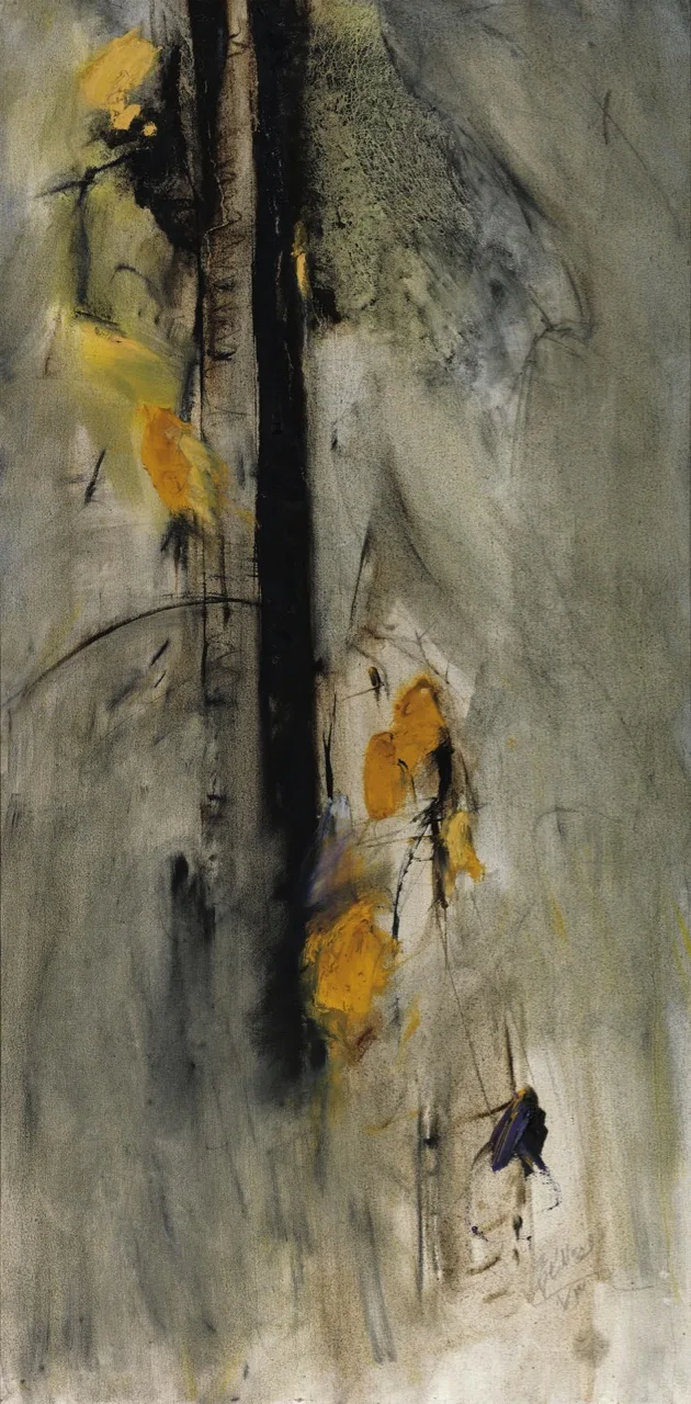 Farideh Lashai - Painting (Trees, 1995)