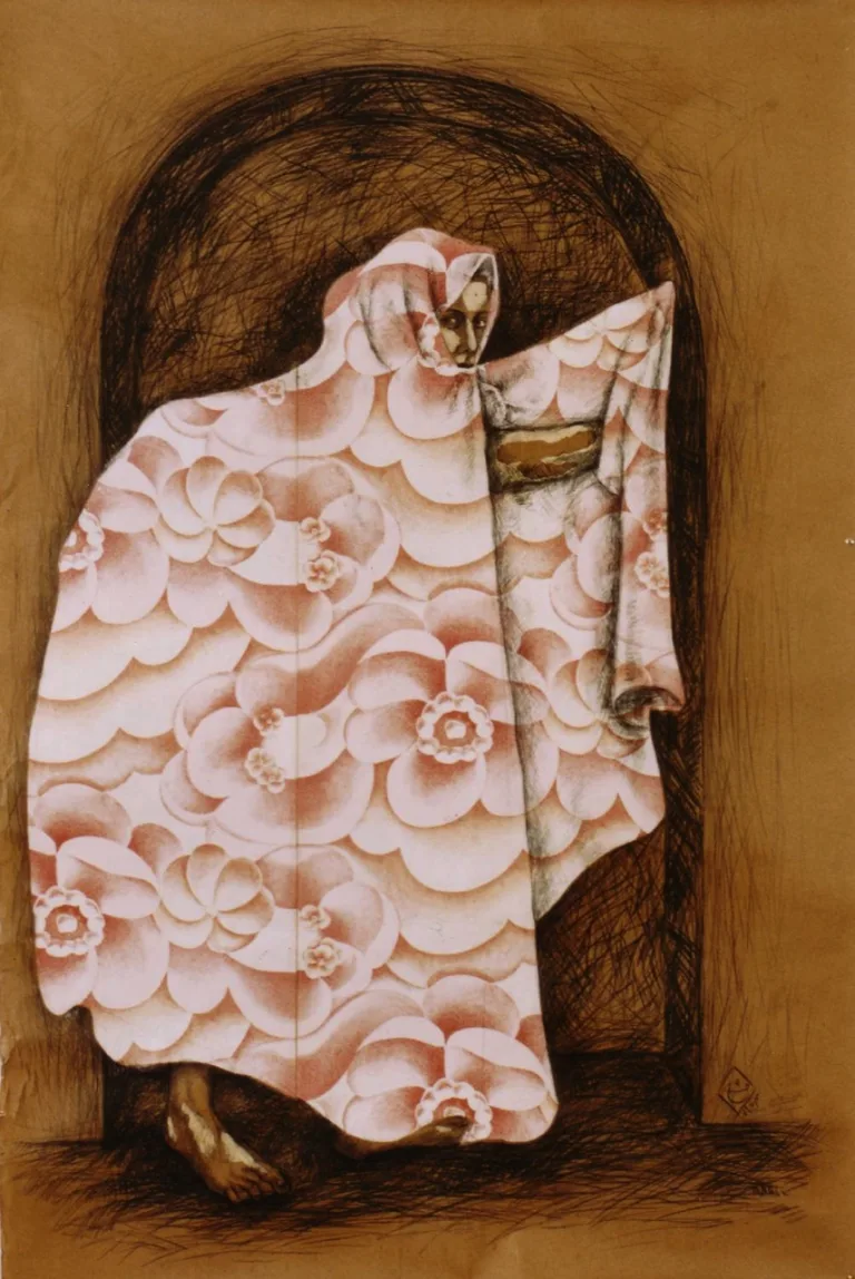 خسرو حسن‌زاده - طراحی (از مجموعه «چادر»، ~۱۳۷۹)