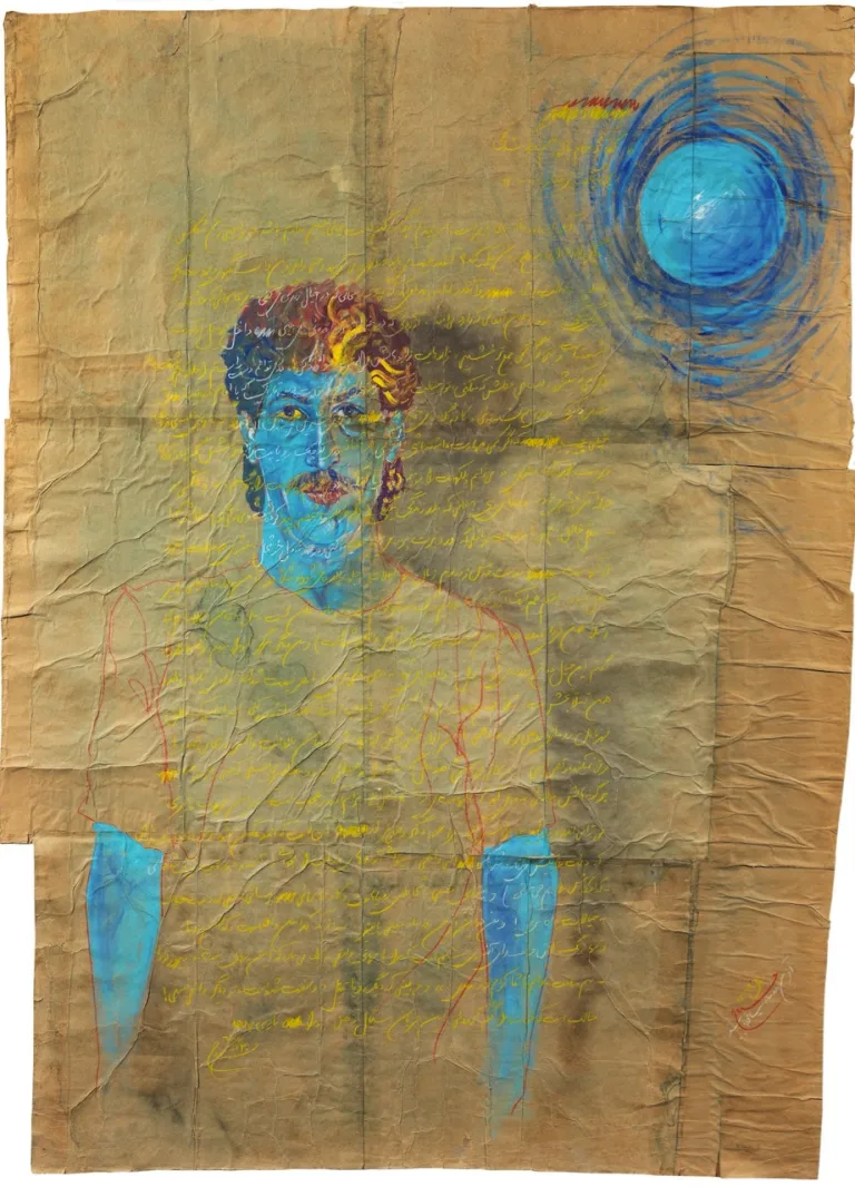 Khosrow Hassanzadeh - Painting (Self Portrait, 1990)