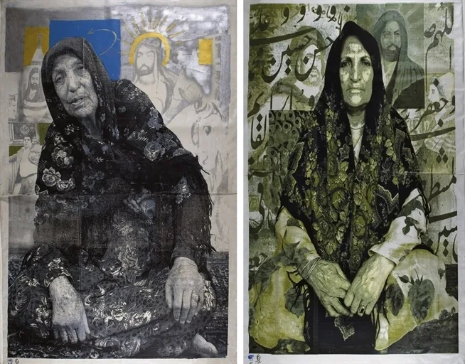 Khosrow Hassanzadeh - Painting (From The Terrorist Series Mother And Sister, 2004)