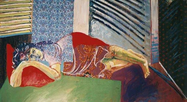 Khosrow Hassanzadeh - Painting (My Dreamy Lady, 1990)