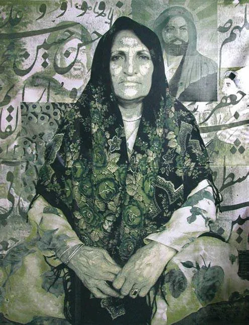 Khosrow Hassanzadeh - Painting (Terrorist: Reyhan, 2004)