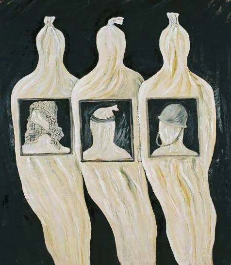 Khosrow Hassanzadeh - Painting (From The "War" Series, 1998)