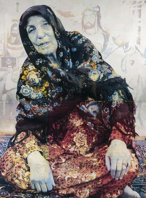 Khosrow Hassanzadeh - Painting (Terrorist: Nadjibeh, 2004)