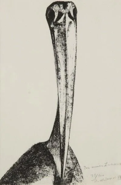 Bahman Mohassess - Print (Pélican, 1970)