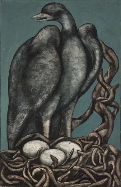 بهمن محصص - نقاشی (عقاب کور، ~۱۳۴۷)
