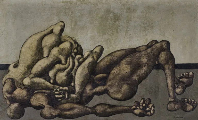 Bahman Mohassess - Painting (Death Of Martin Luther King, 1968)